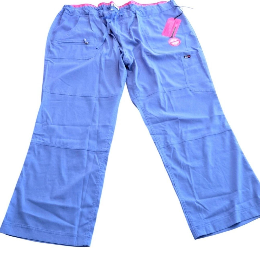 Koi Lite Womens‎ 3X Petite True Ceil Peace Performance Stretch Scrub Pants